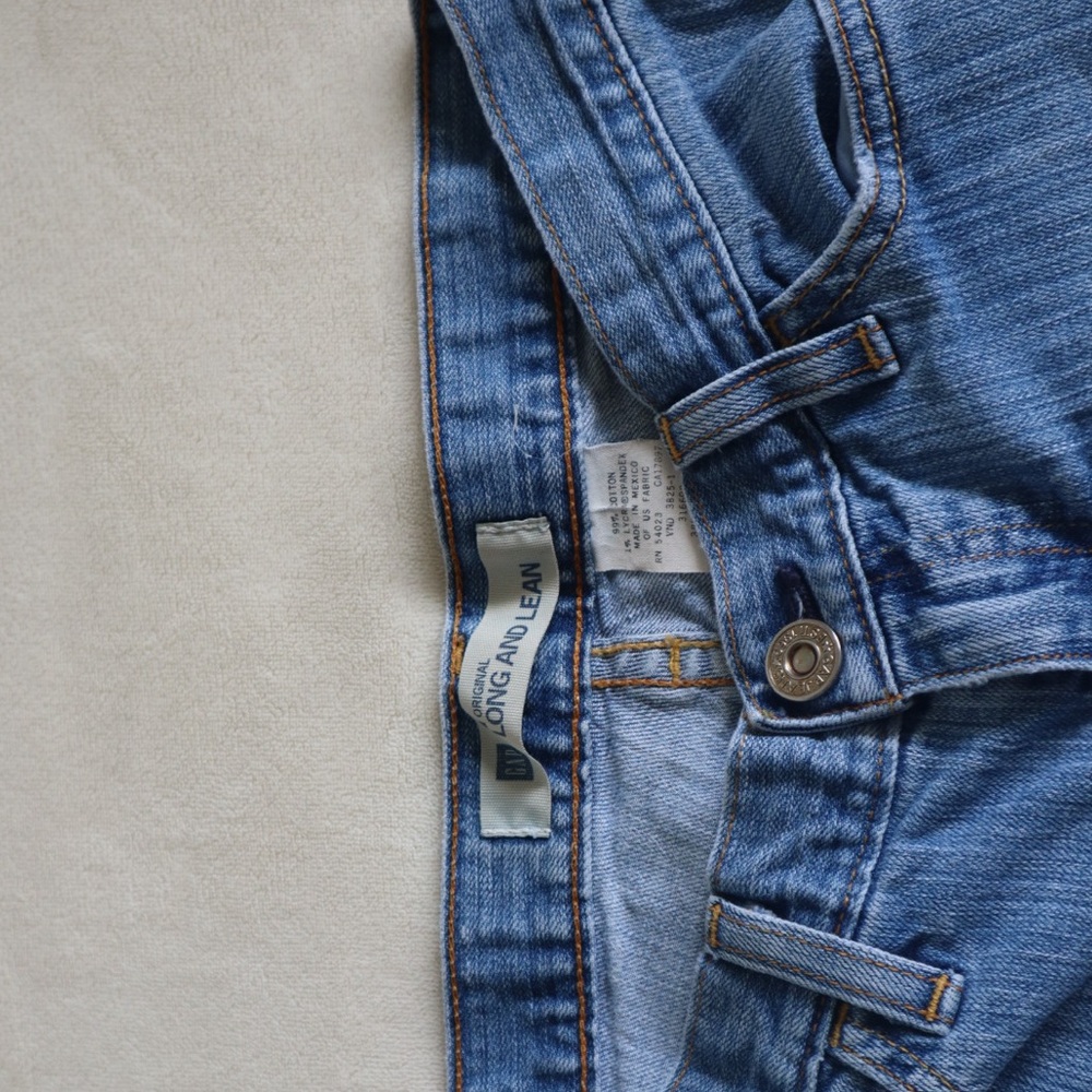 Blue Denim Jeans by Gap Long and Lean